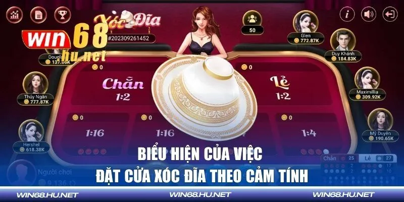 Biểu hiện của việc đặt cửa xóc đĩa theo cảm tính