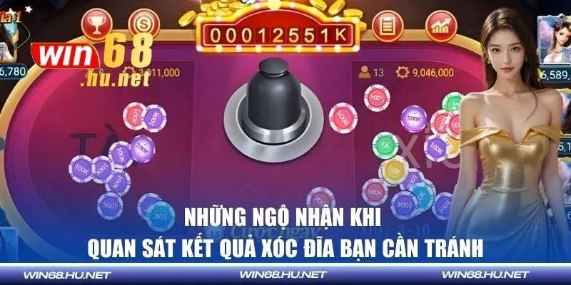 Quan sát kết quả xóc đĩa